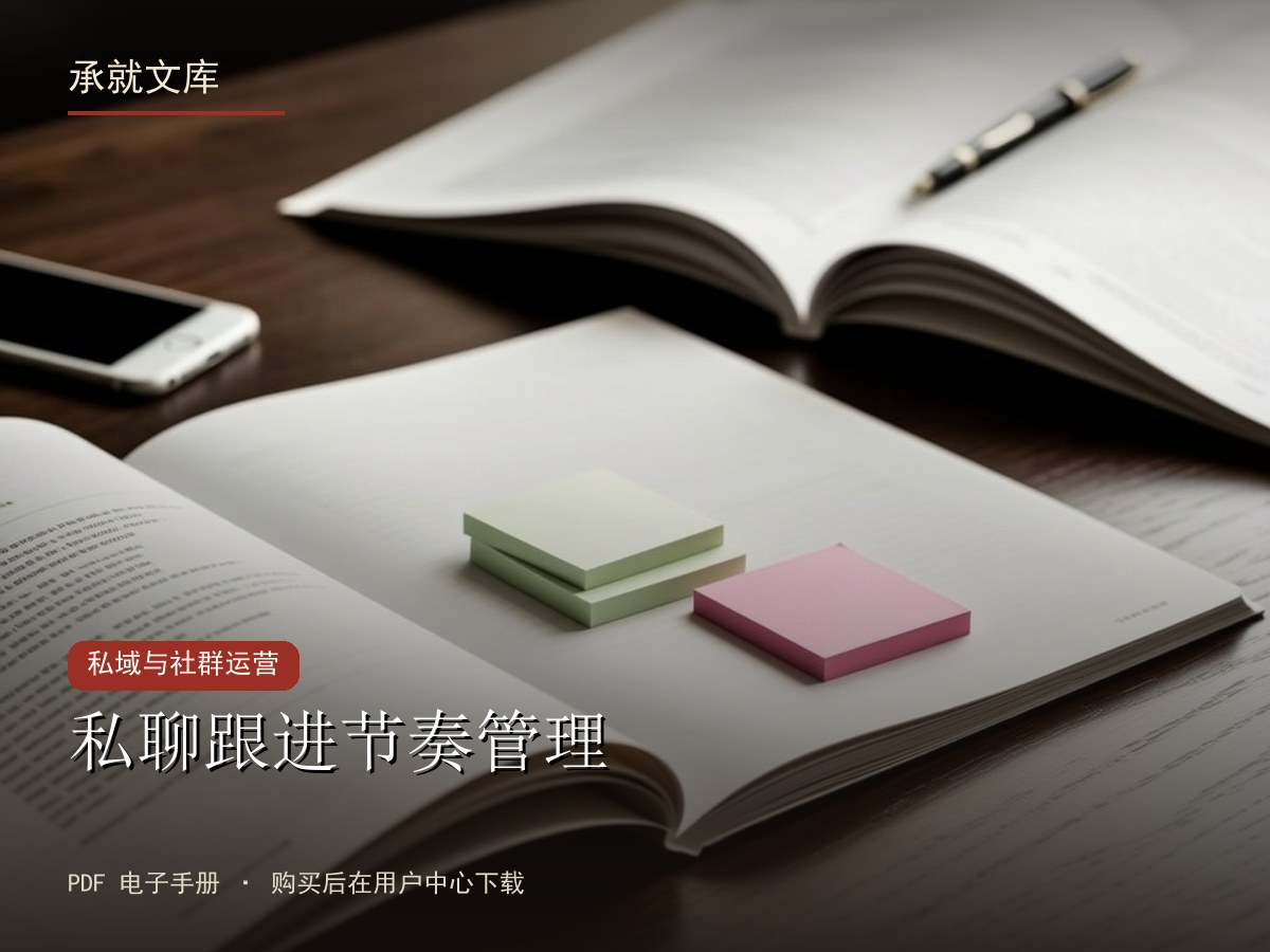 私聊跟进节奏管理