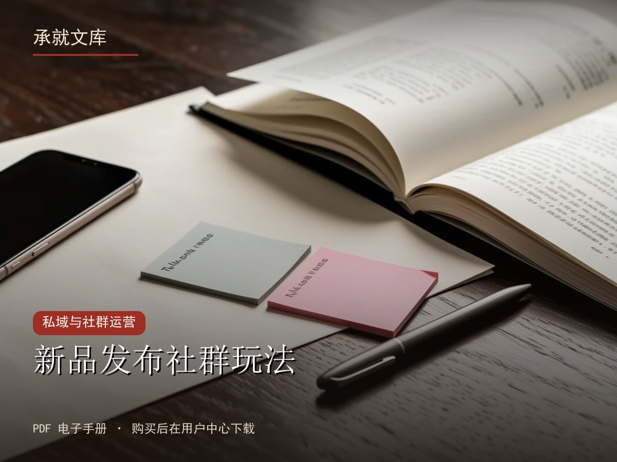 新品发布社群玩法