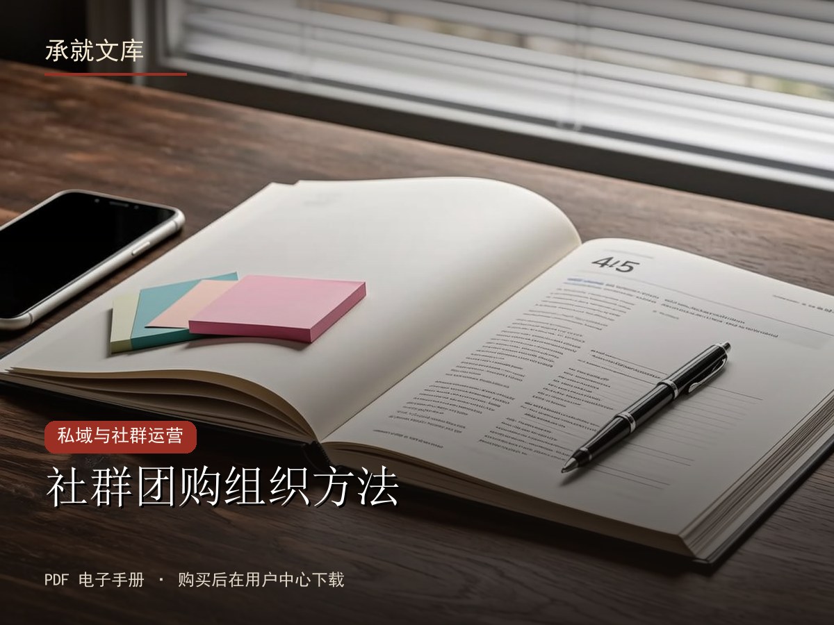 社群团购组织方法