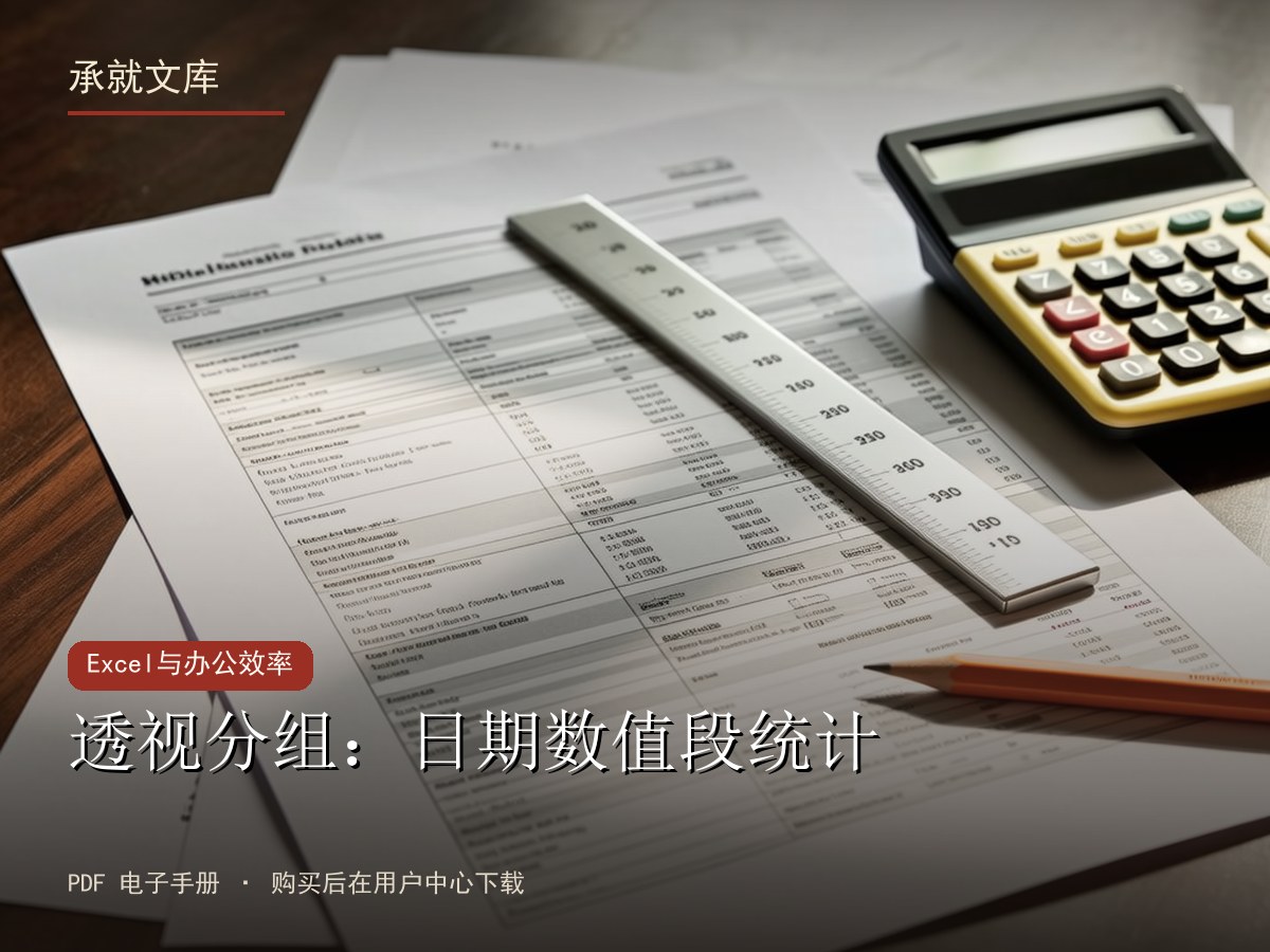 透视分组：日期数值段统计