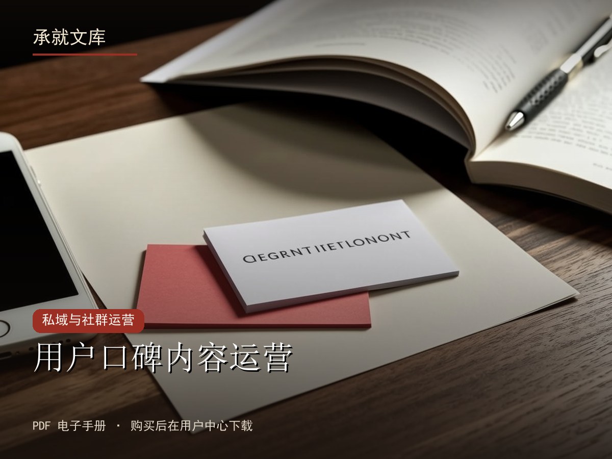 用户口碑内容运营