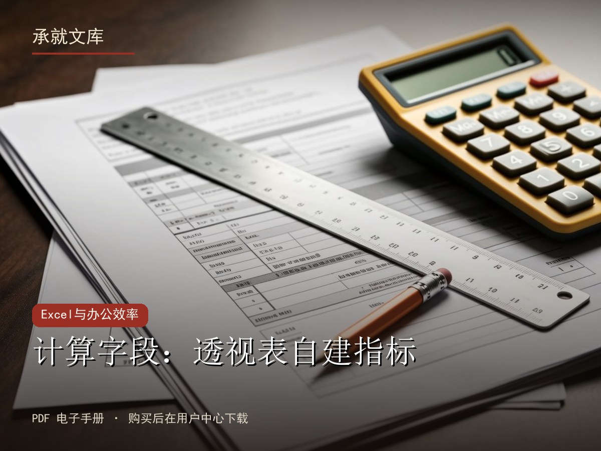 计算字段：透视表自建指标