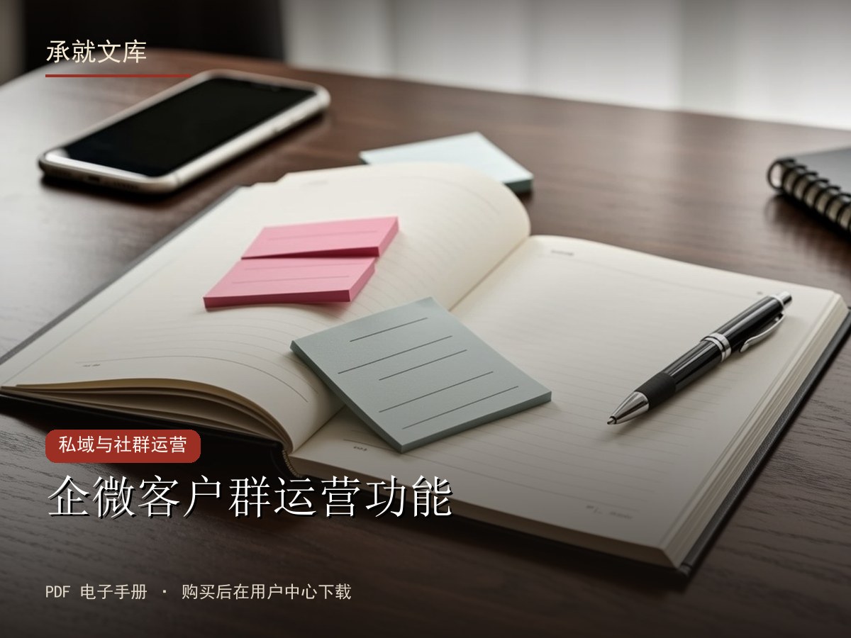 企微客户群运营功能
