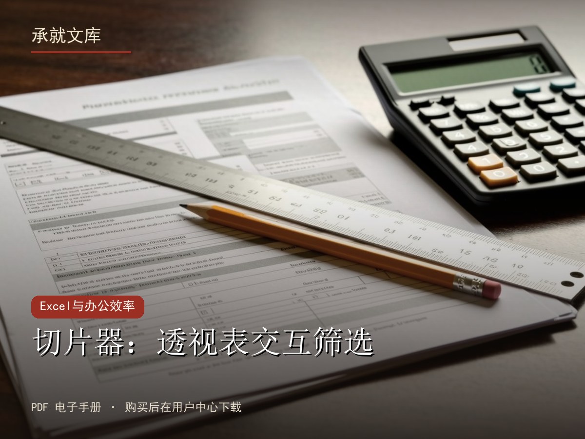 切片器：透视表交互筛选