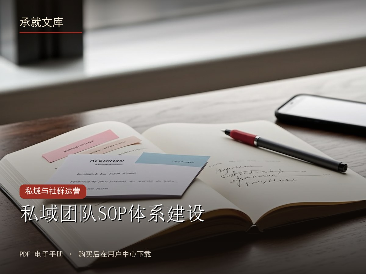 私域团队SOP体系建设