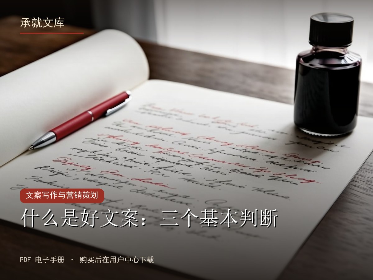 什么是好文案：三个基本判断