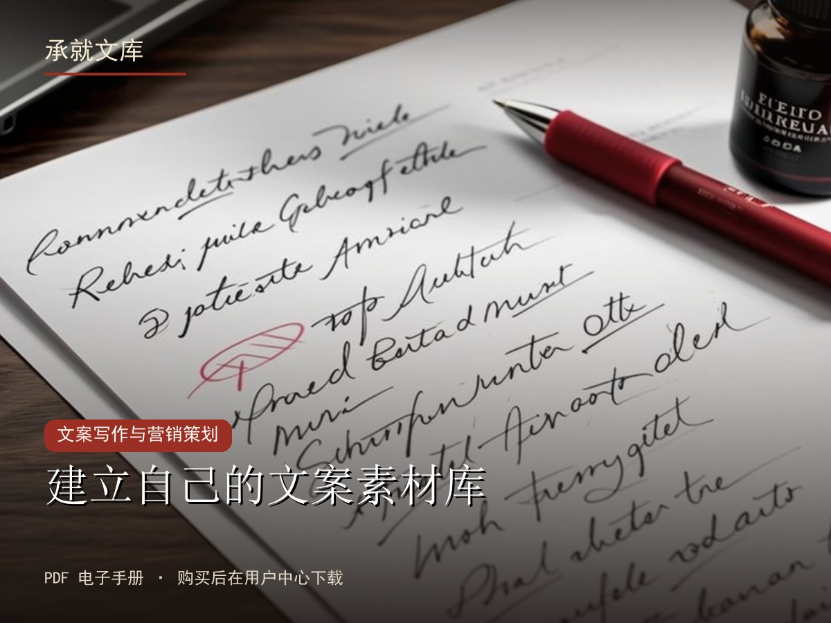 建立自己的文案素材库