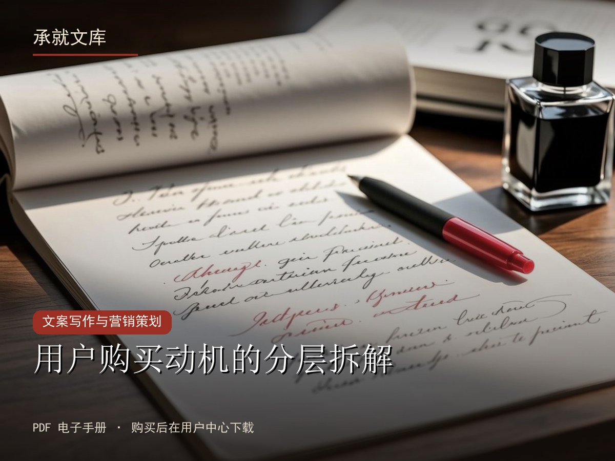 用户购买动机的分层拆解