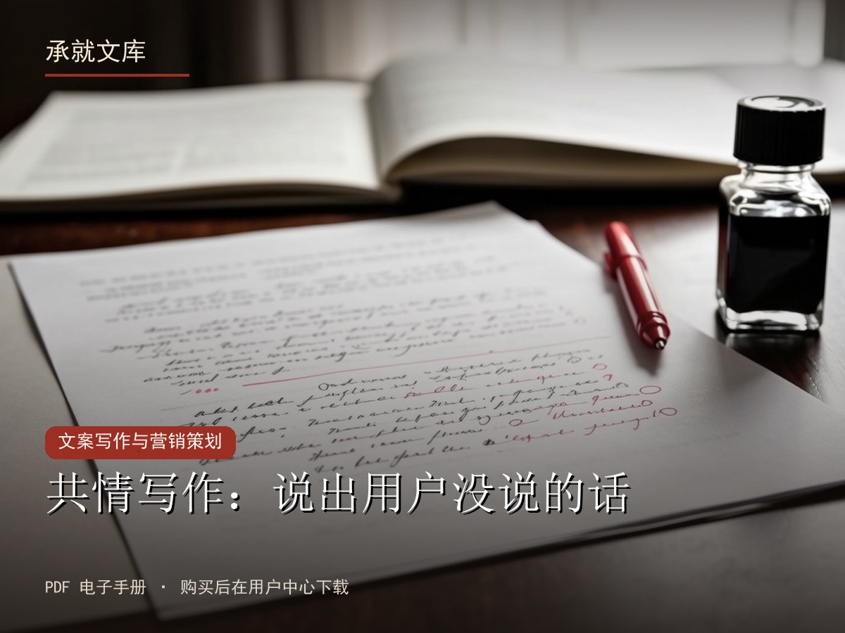 共情写作：说出用户没说的话