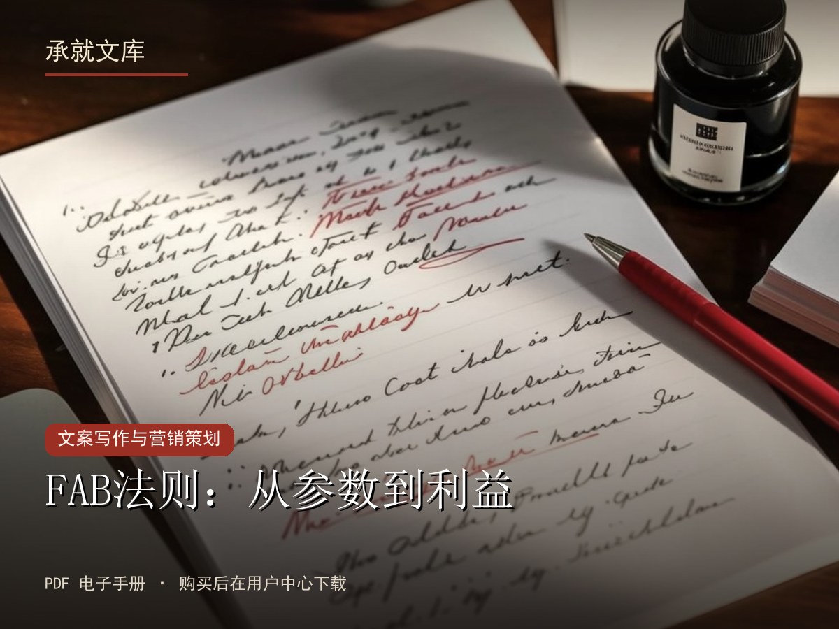 FAB法则：从参数到利益
