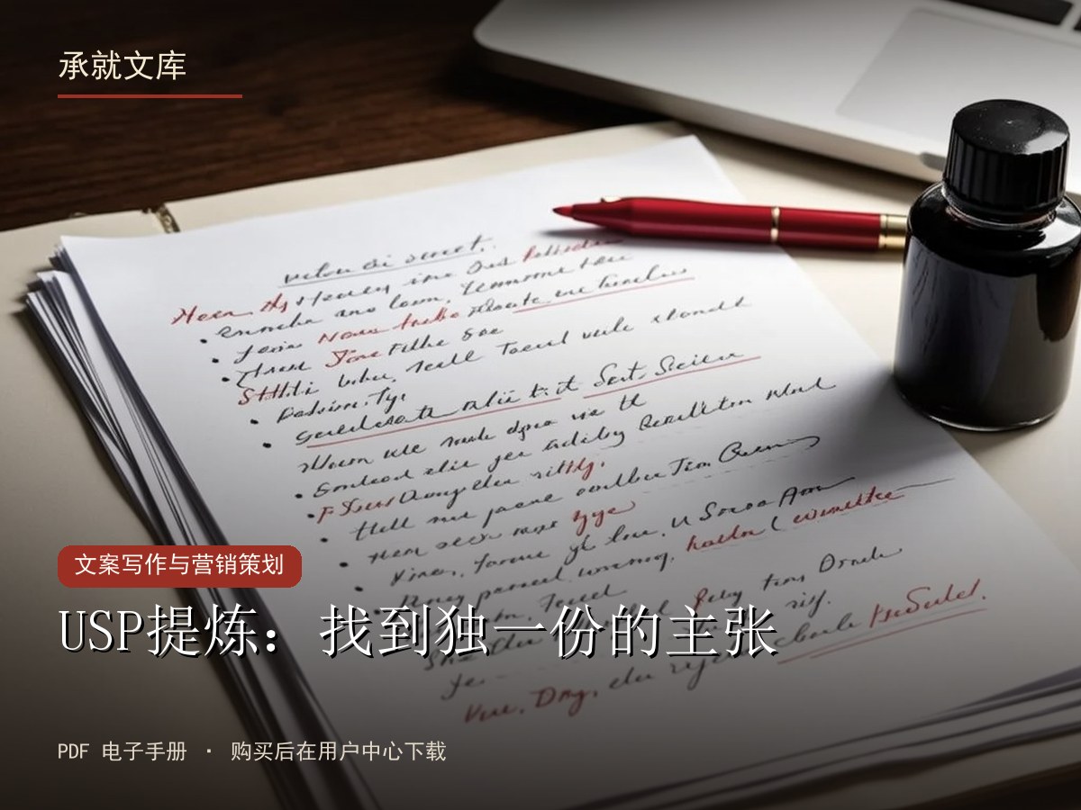 USP提炼：找到独一份的主张
