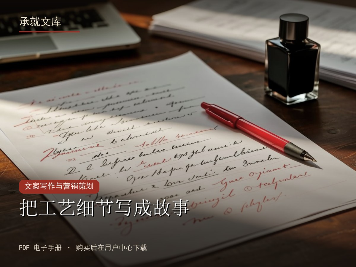把工艺细节写成故事