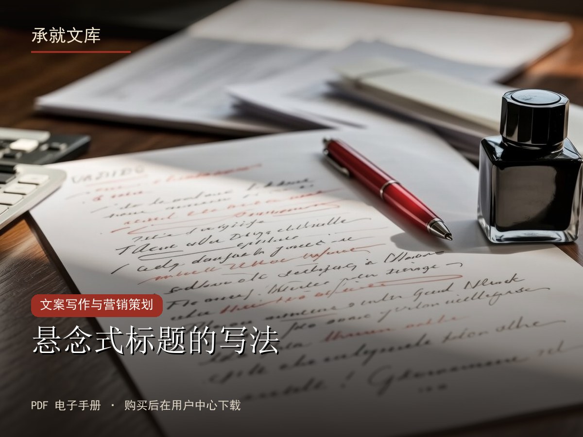 悬念式标题的写法