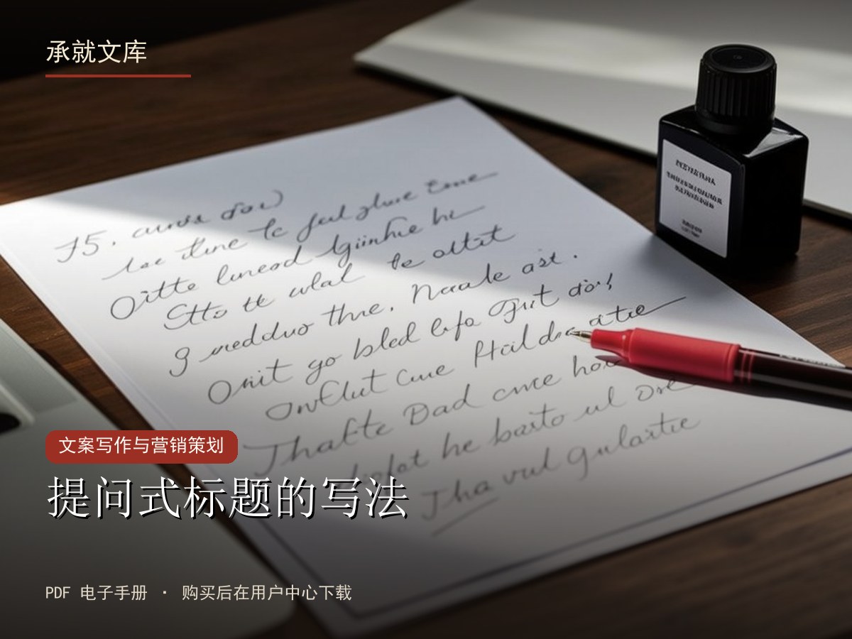 提问式标题的写法