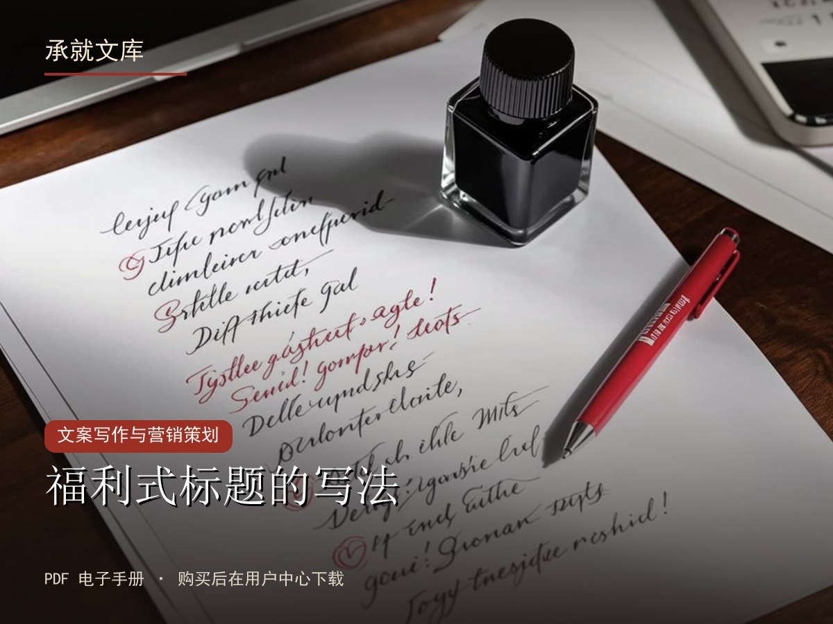 福利式标题的写法