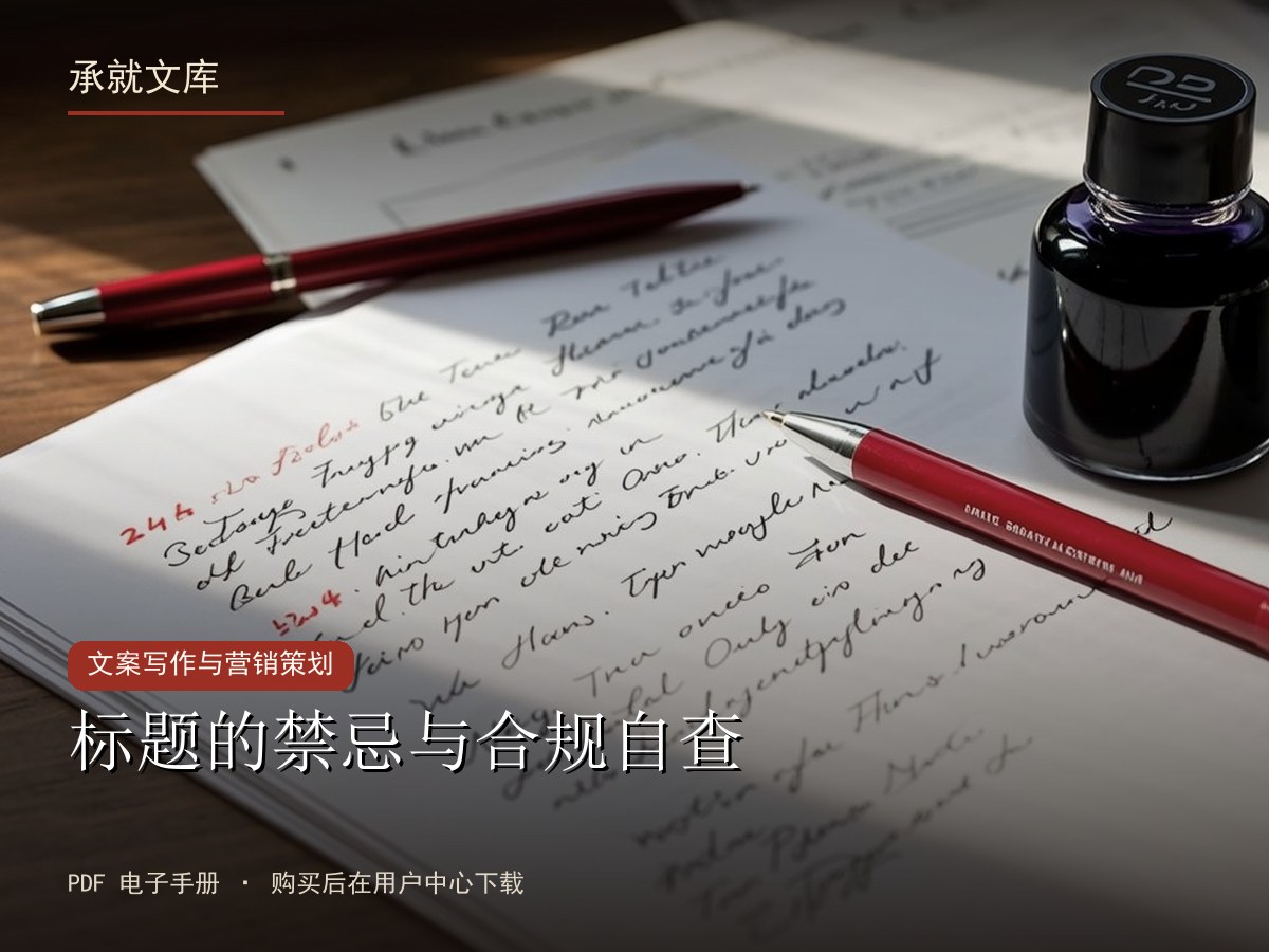 标题的禁忌与合规自查