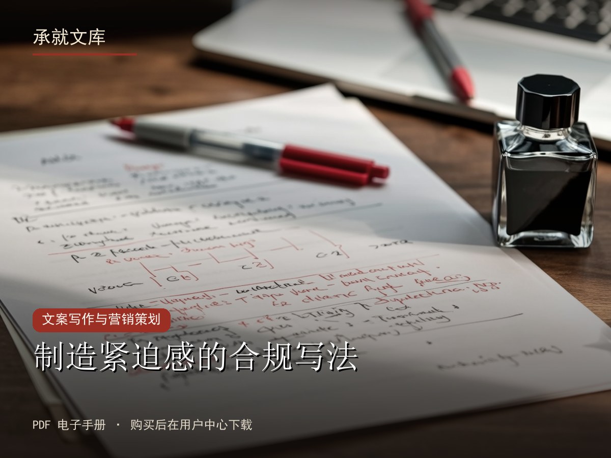 制造紧迫感的合规写法