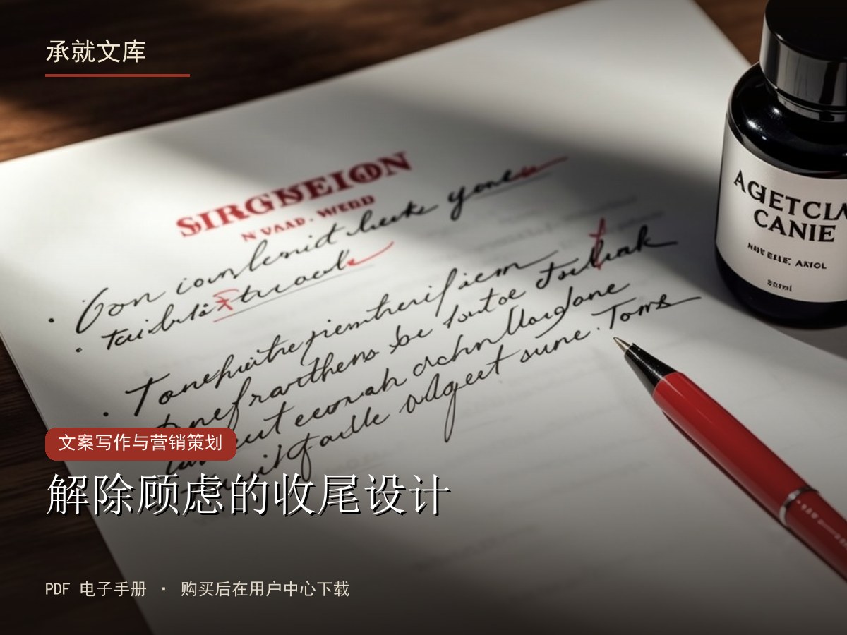 解除顾虑的收尾设计