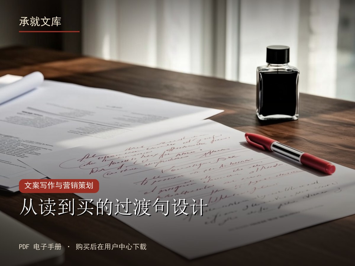 从读到买的过渡句设计