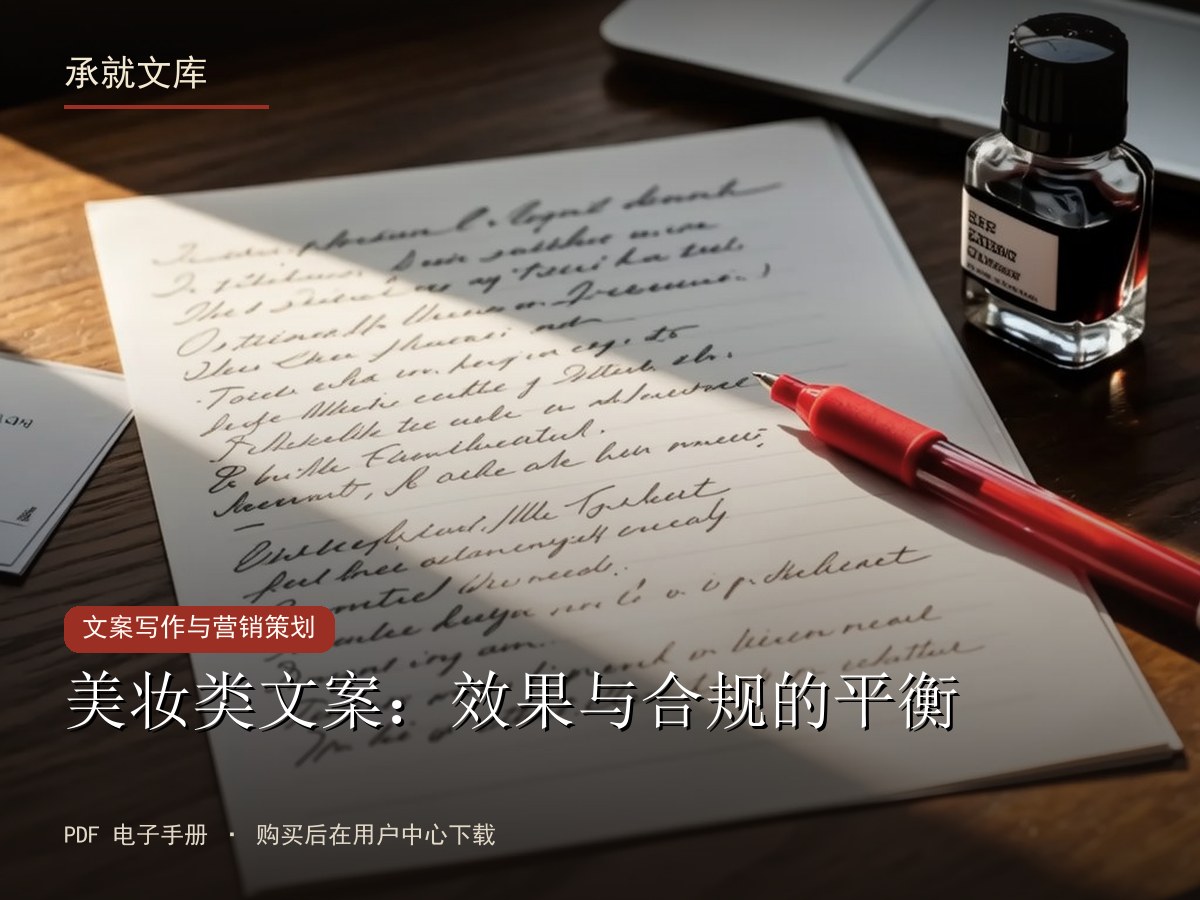 美妆类文案：效果与合规的平衡