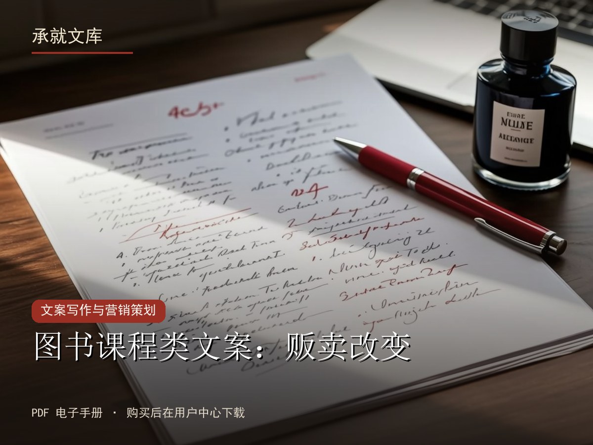 图书课程类文案：贩卖改变