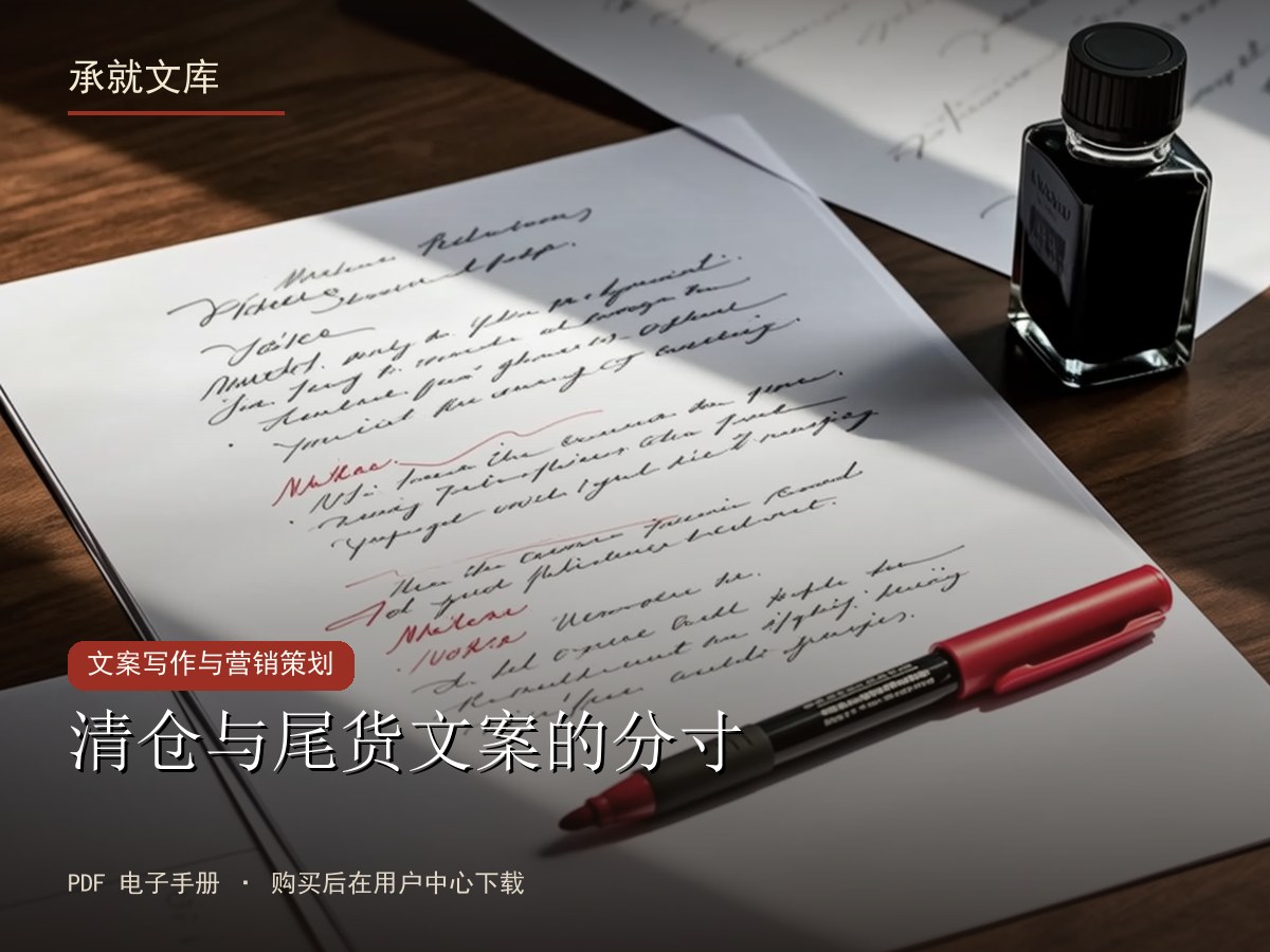 清仓与尾货文案的分寸