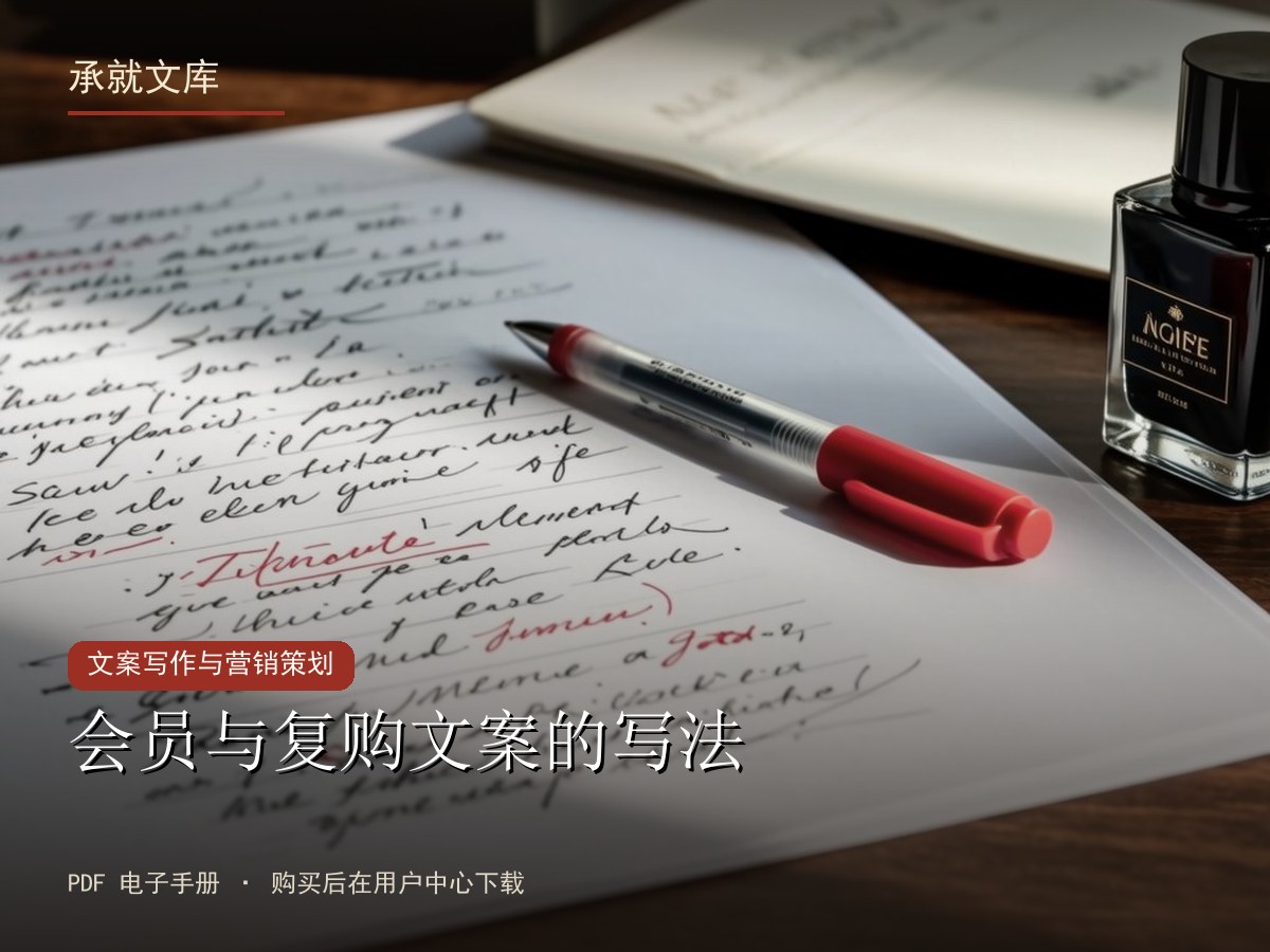 会员与复购文案的写法