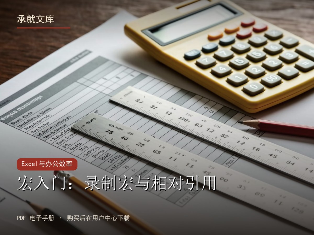 宏入门：录制宏与相对引用
