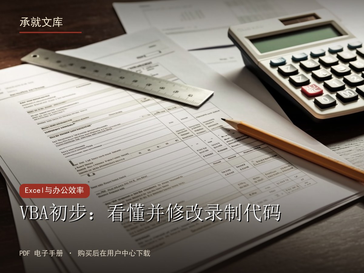 VBA初步：看懂并修改录制代码