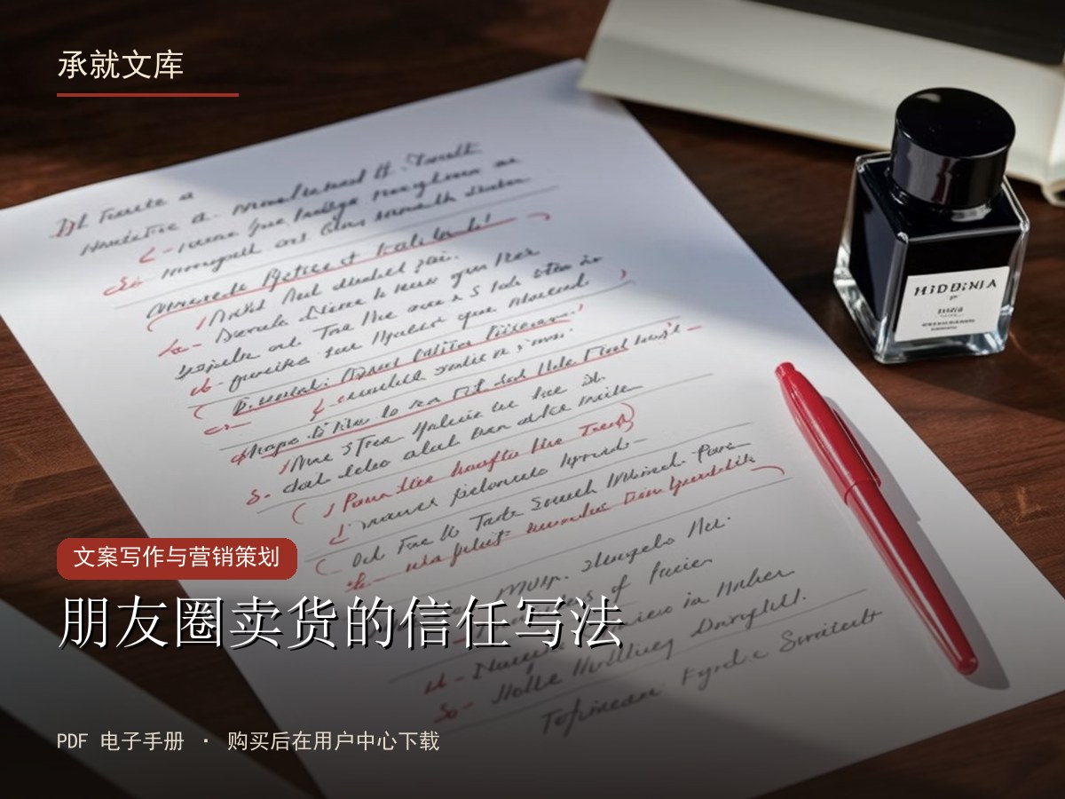 朋友圈卖货的信任写法