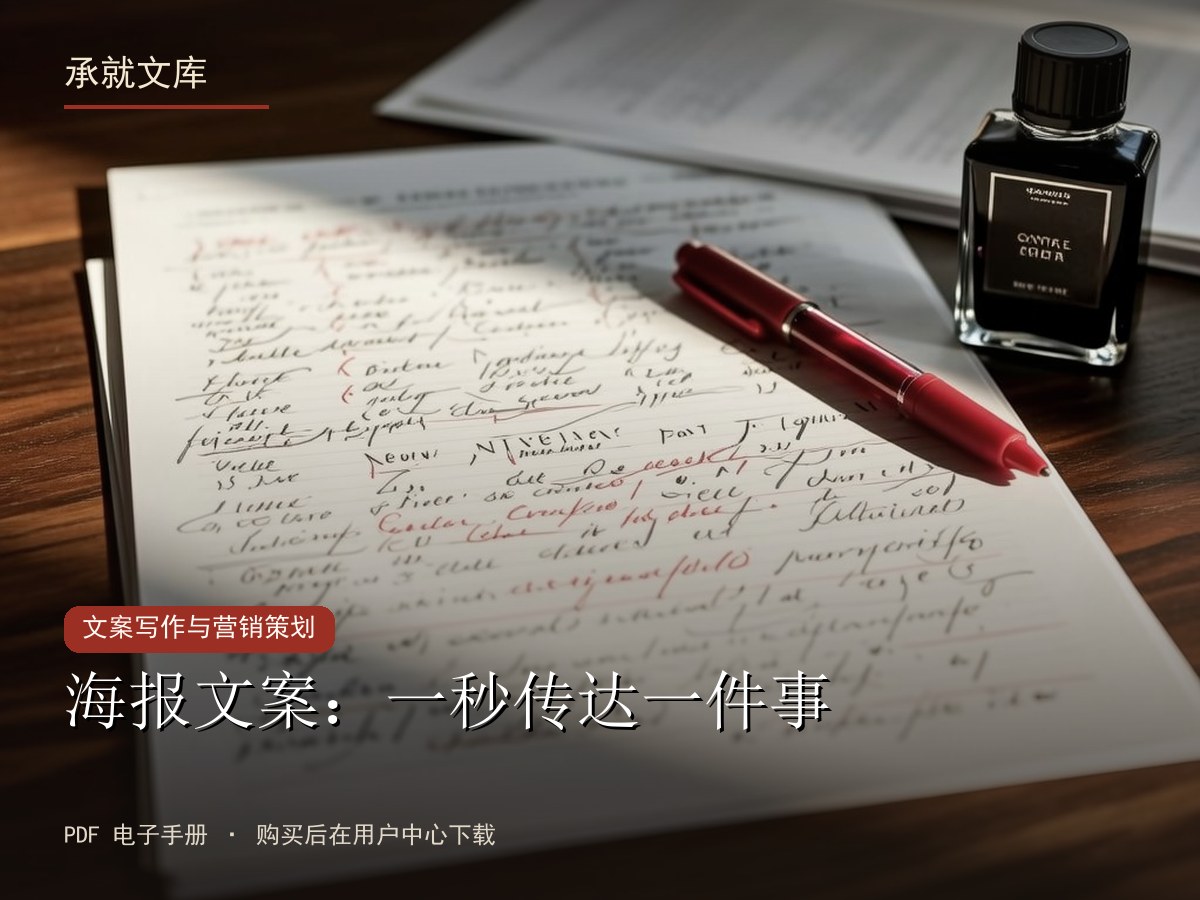 海报文案：一秒传达一件事