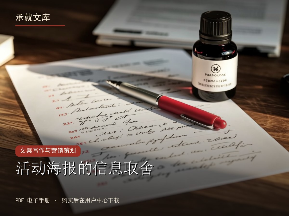活动海报的信息取舍