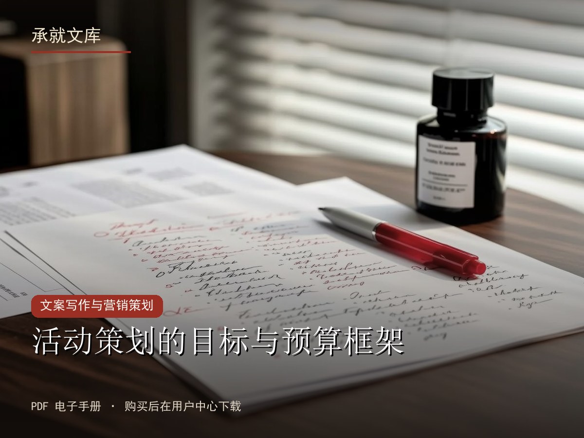 活动策划的目标与预算框架