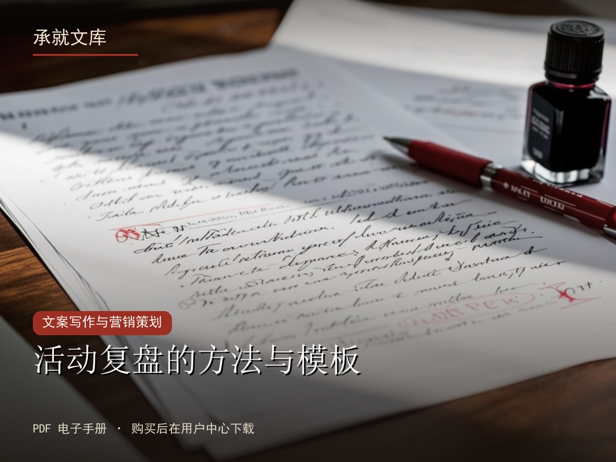 活动复盘的方法与模板
