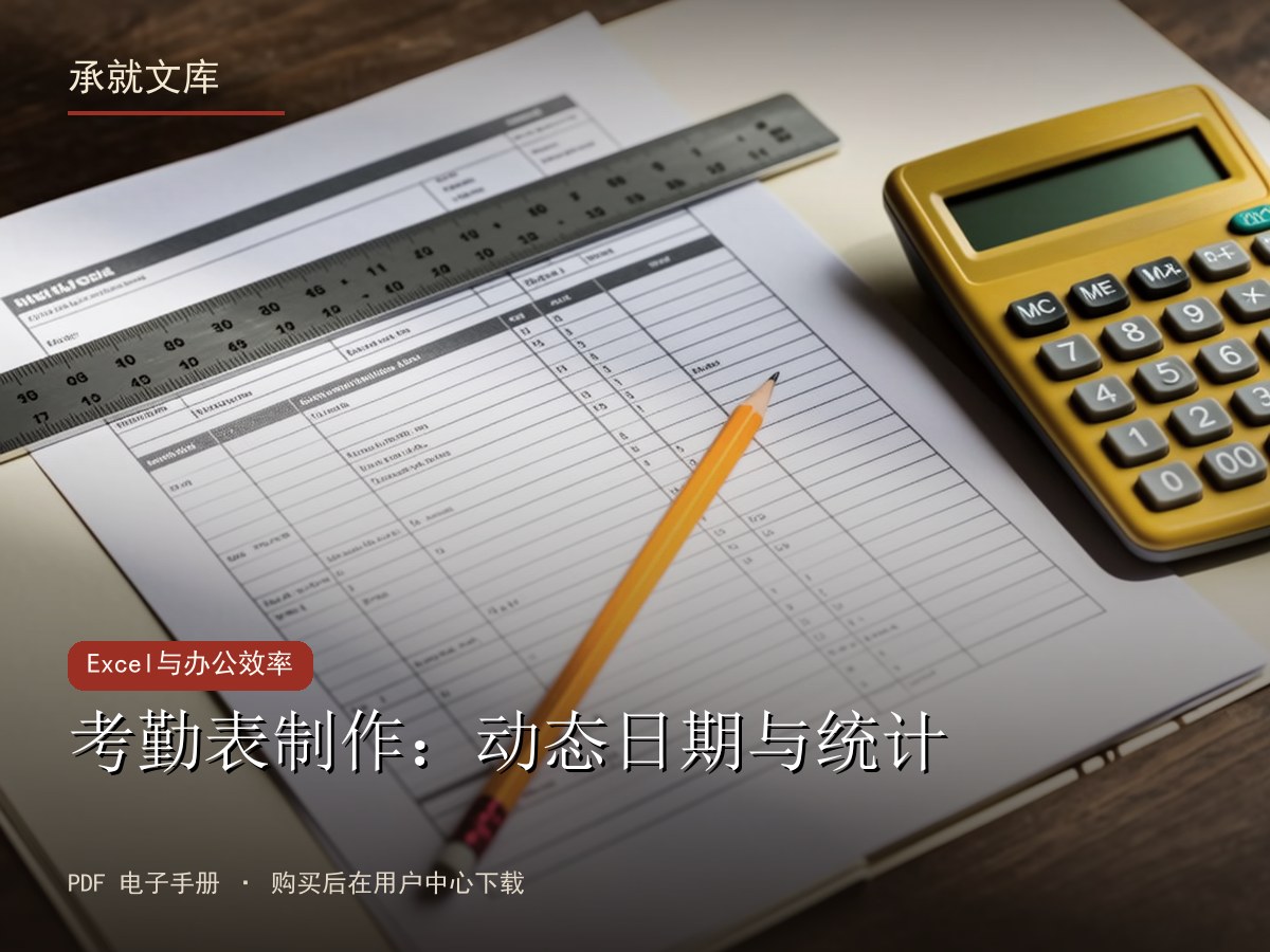 考勤表制作：动态日期与统计