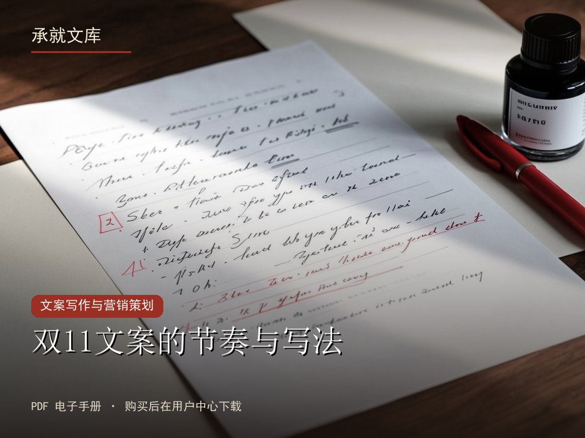 双11文案的节奏与写法