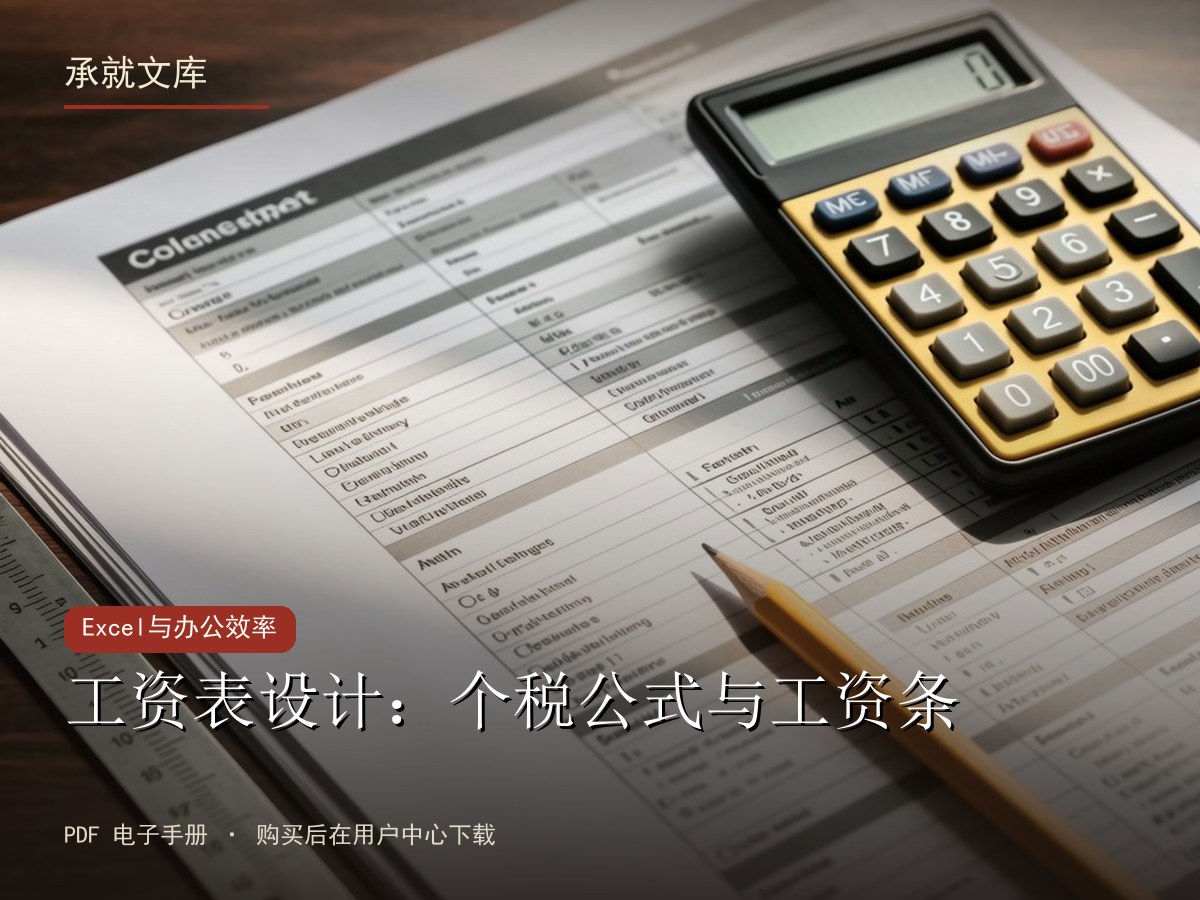 工资表设计：个税公式与工资条