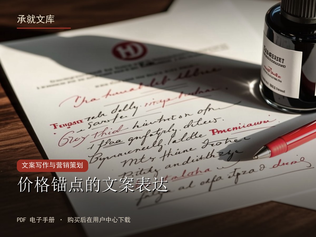 价格锚点的文案表达