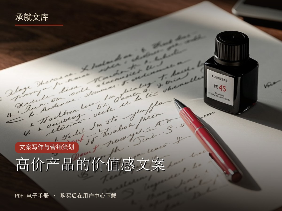 高价产品的价值感文案