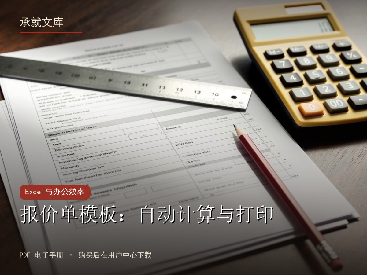 报价单模板：自动计算与打印