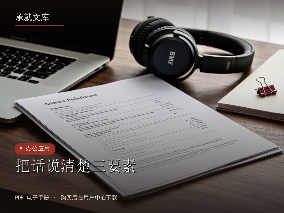 把话说清楚三要素