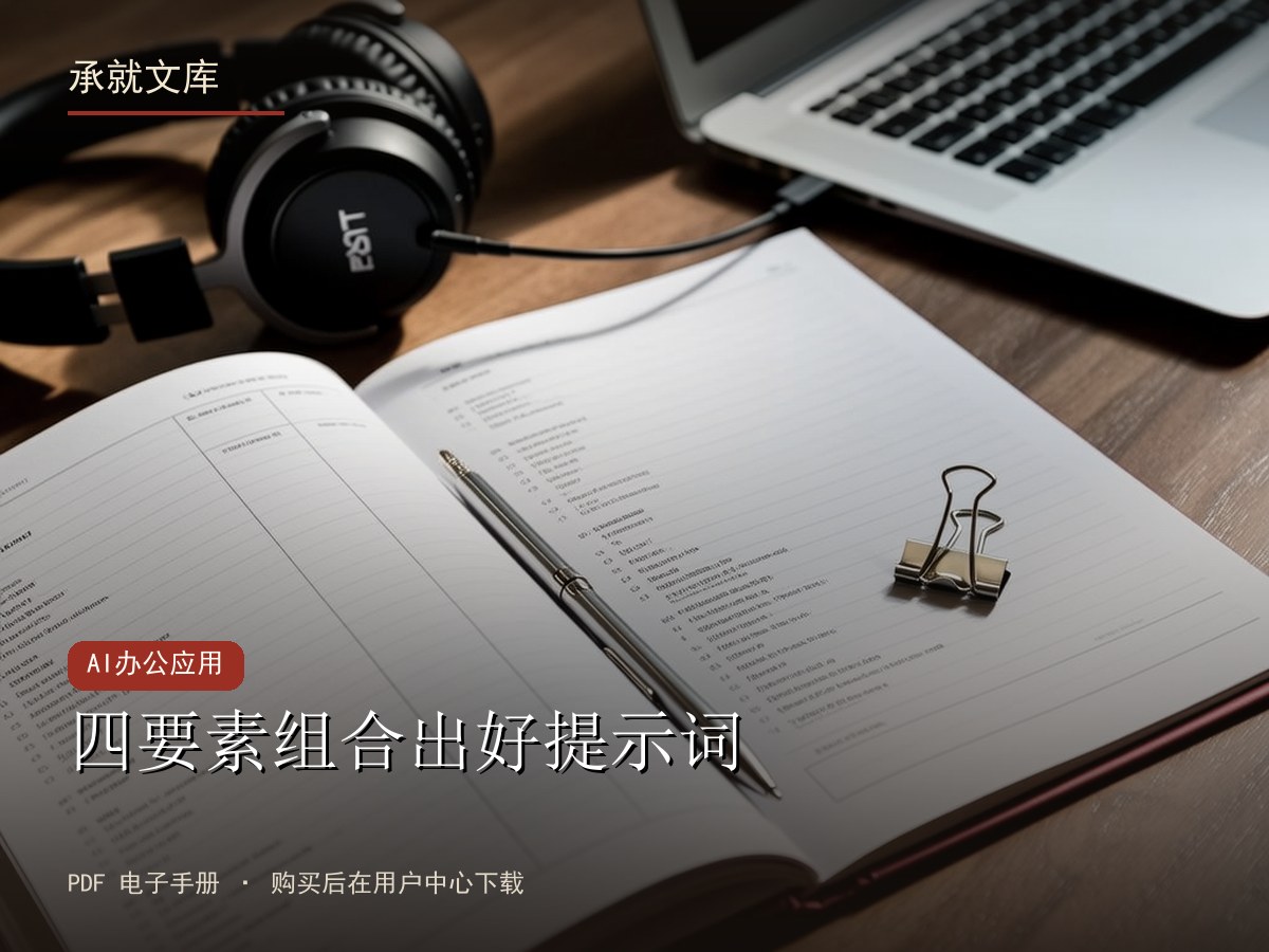 四要素组合出好提示词