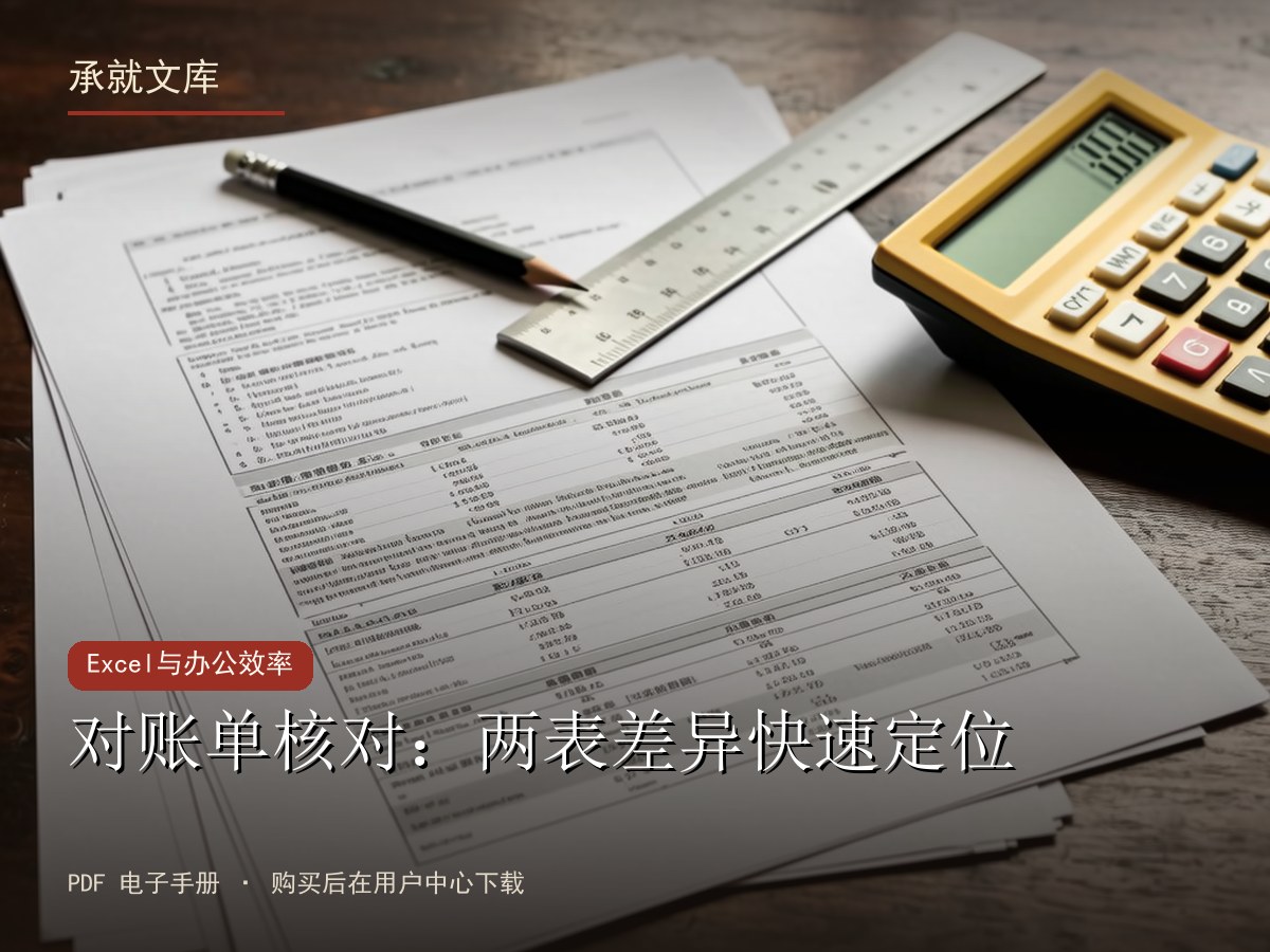 对账单核对：两表差异快速定位
