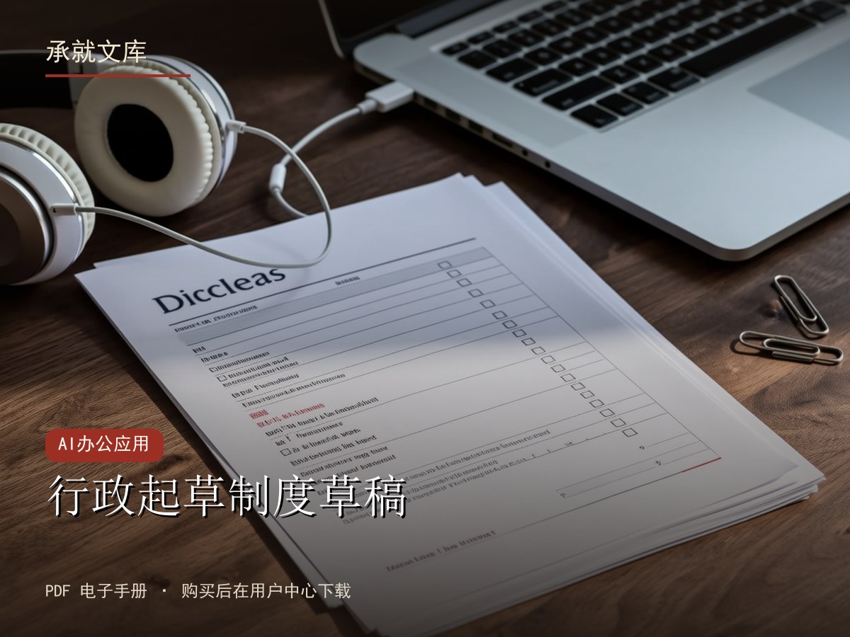 行政起草制度草稿
