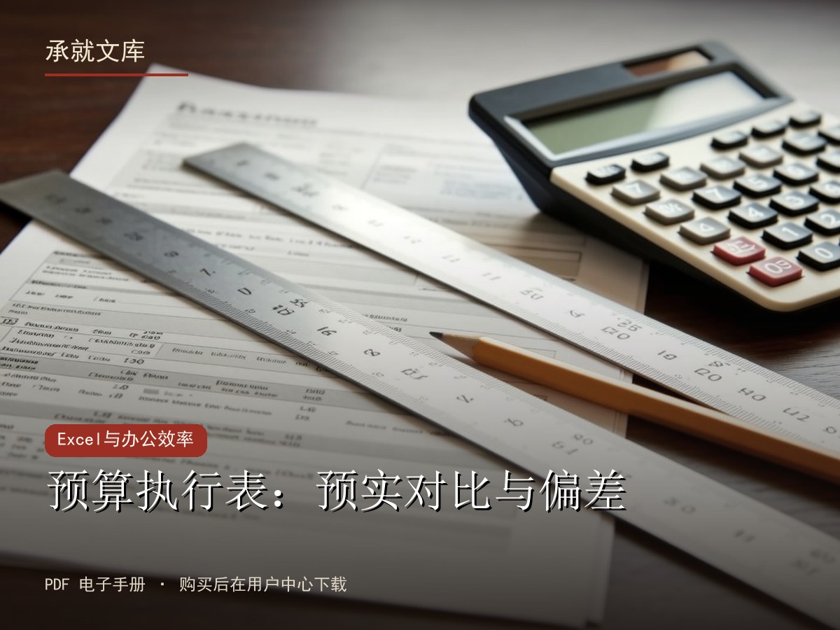 预算执行表：预实对比与偏差