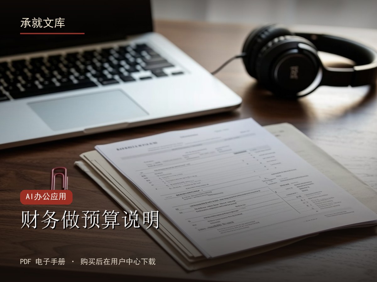 财务做预算说明